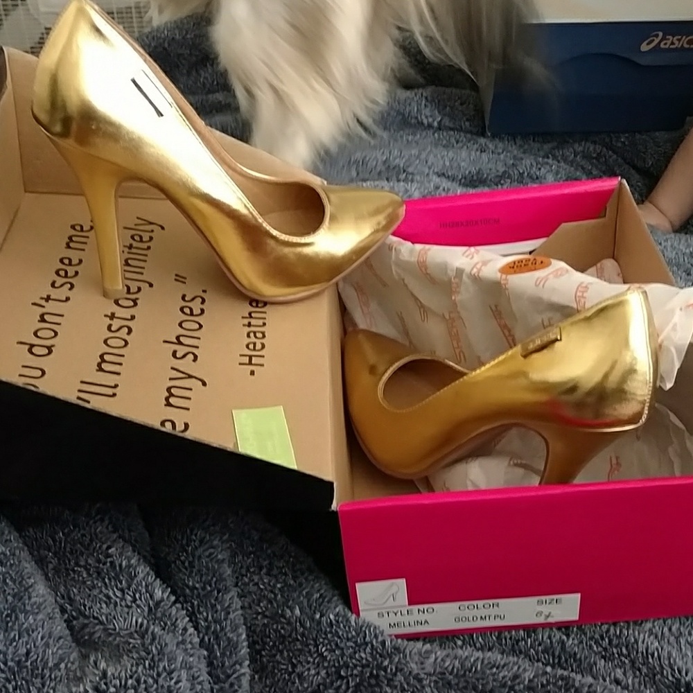 Gold Shiekh shoes