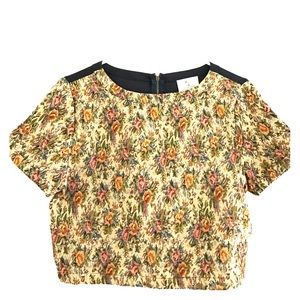 UO printed embroidery crop!
