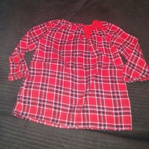 Plaid blouse
