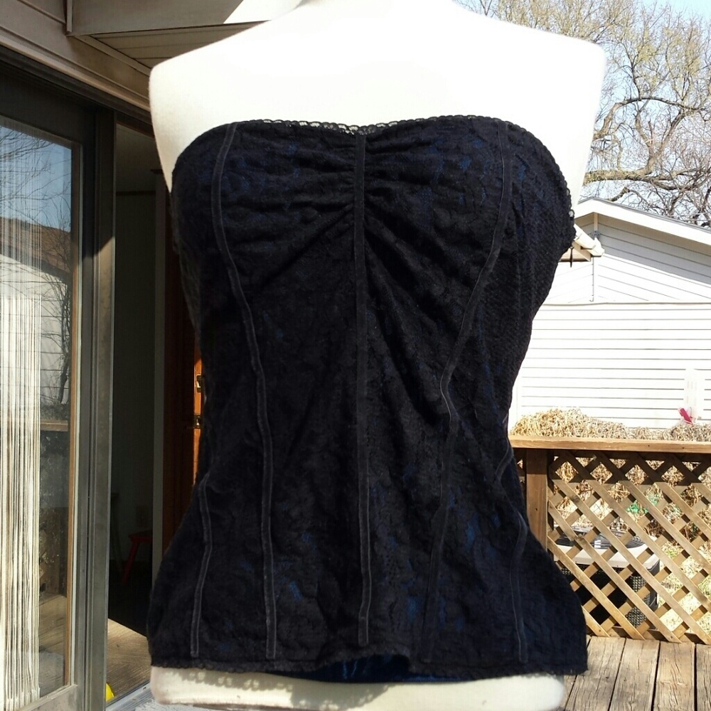 Black and blue top