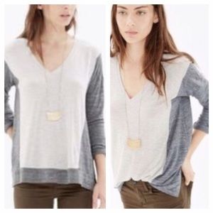 Madewell Vneck pullover shirt
