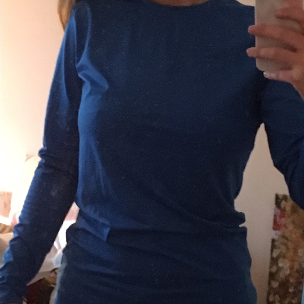 Blue athletic top