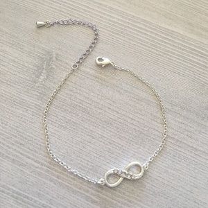 3/$12 Infinity Bracelet -  silver plated