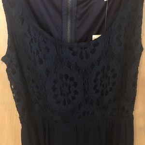 Navy lace sundress dress