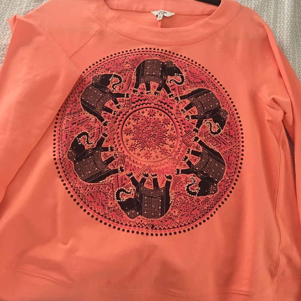 Crown and ivy crew neck sweatshirt