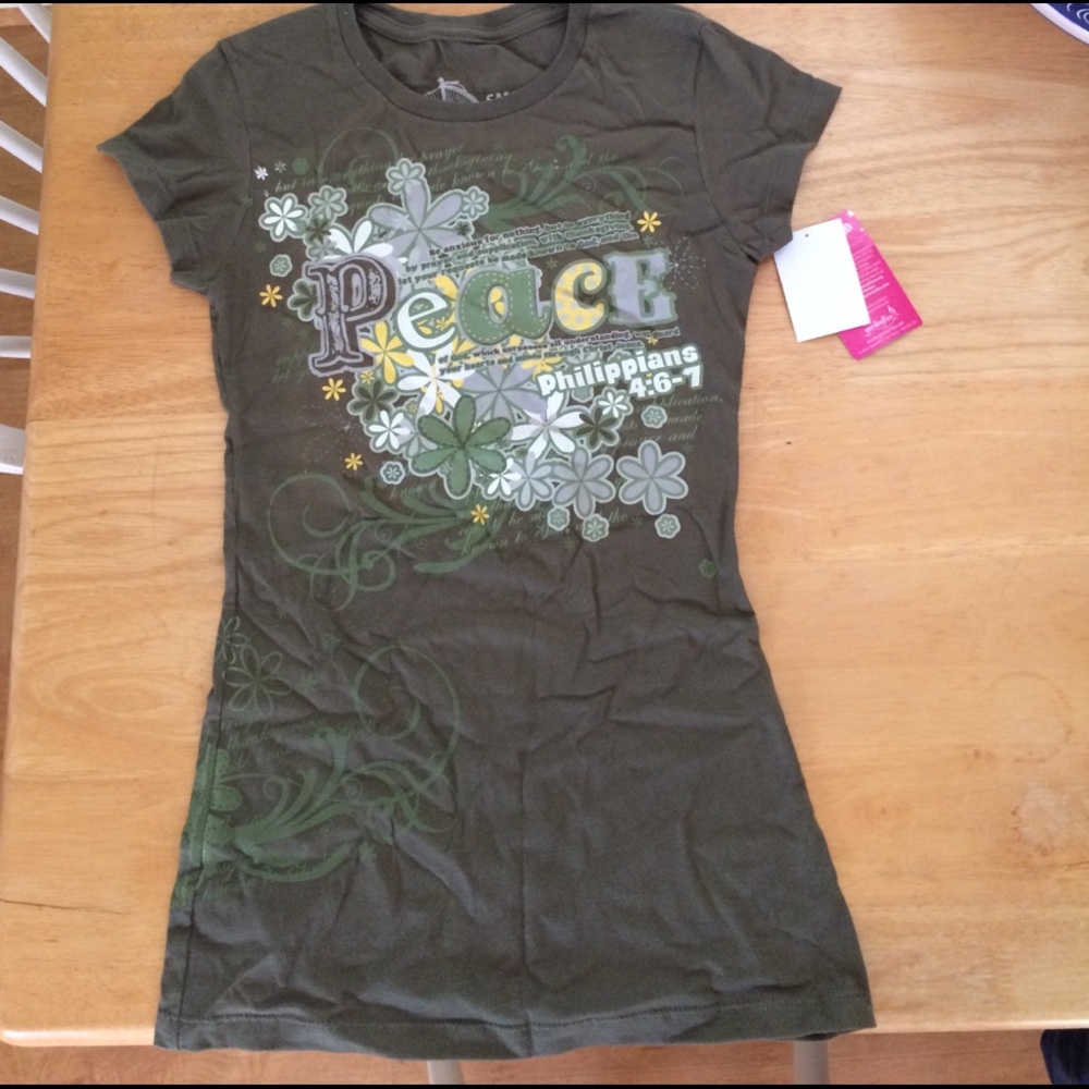 Christian girl tee shirt! Philippians 4:6-7