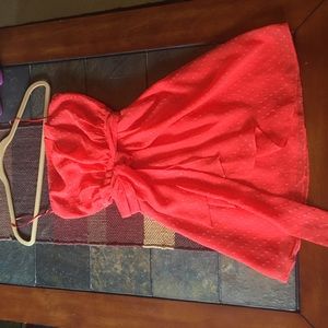 Orange mini sundress
