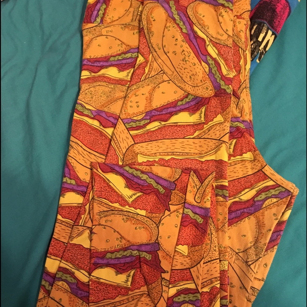 Lularoe TC burger leggings