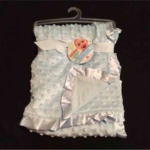 Baby blue baby blanket