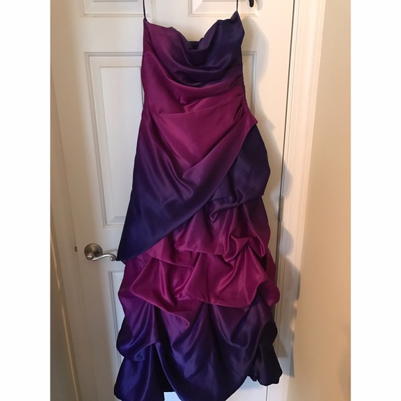 Purple/Fuchsia size 6 prom dress - Picture 1 of 4
