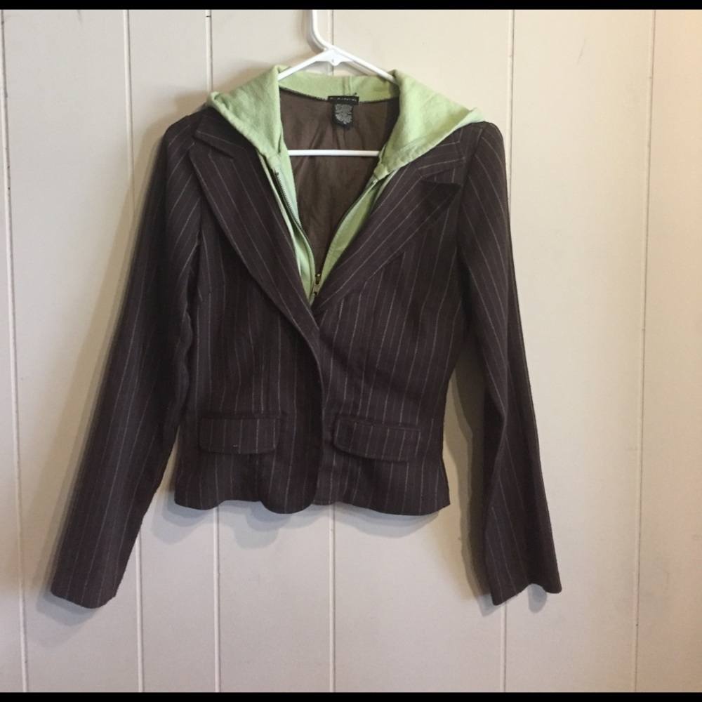 Blazer with a hoodie