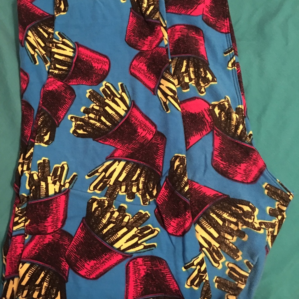 Lularoe French fry leggings TC