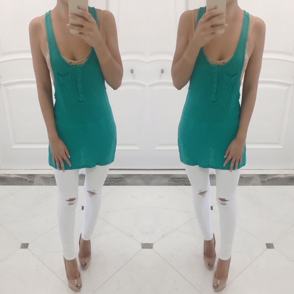 • Teal Racerback Tank •