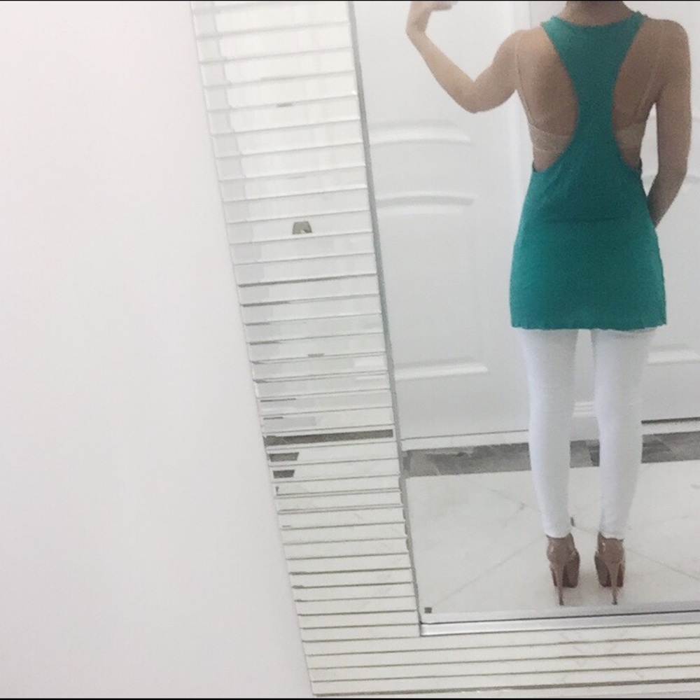 • Teal Racerback Tank • - Picture 2 of 6