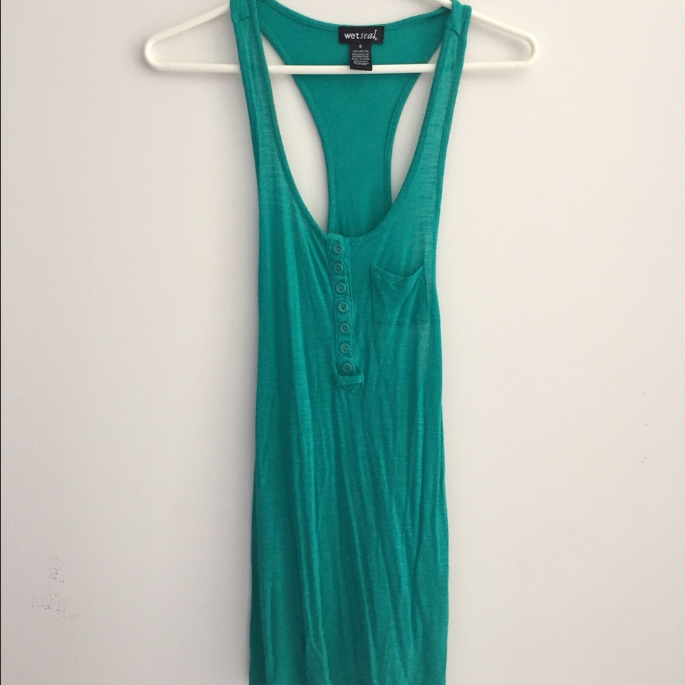 • Teal Racerback Tank • - Picture 3 of 6