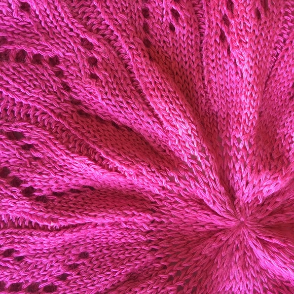 SOLD | Pink Crochet Knit Hat - Picture 1 of 4