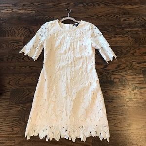 Flower Detail Lace Dress