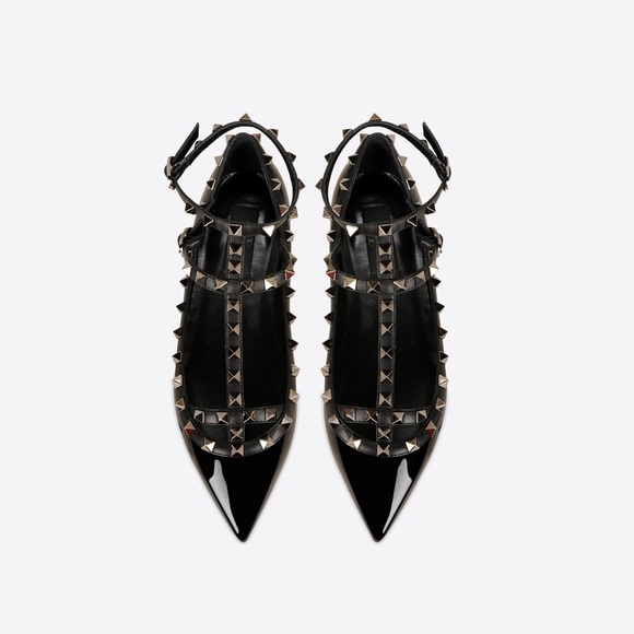 Sold • Valentino Rockstud Noir Ballerinas - Picture 5 of 8