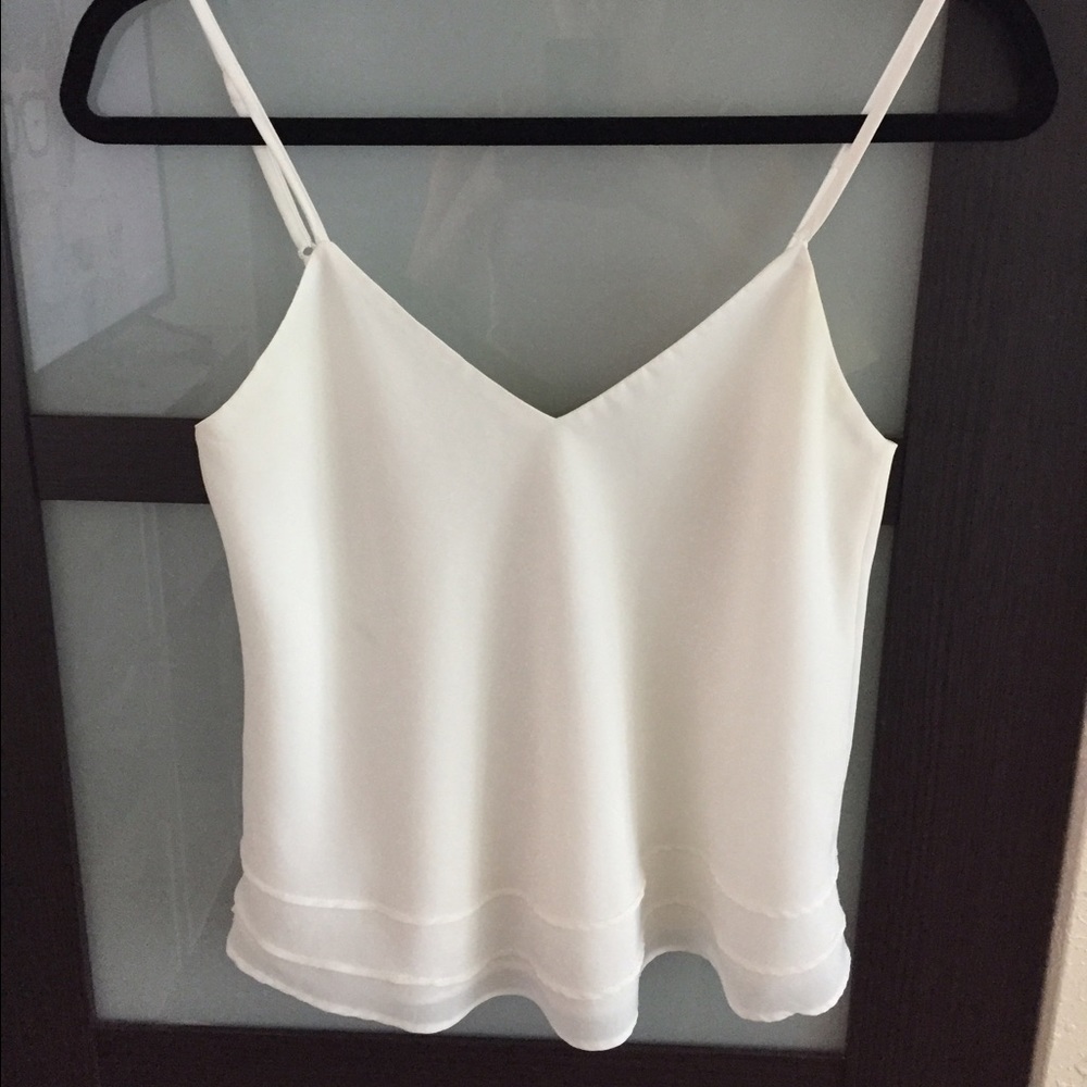 Aritzia Tank Top, Talula Brand, Cream chiffon
