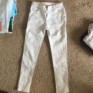 White High Waisted Jeans