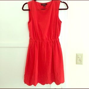 byCORPUS Silky Scallop Hem Dress