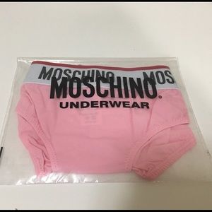 Brand new baby pink Moschino underwear