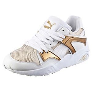Puma Trinomic Blaze Gold & white sneakers