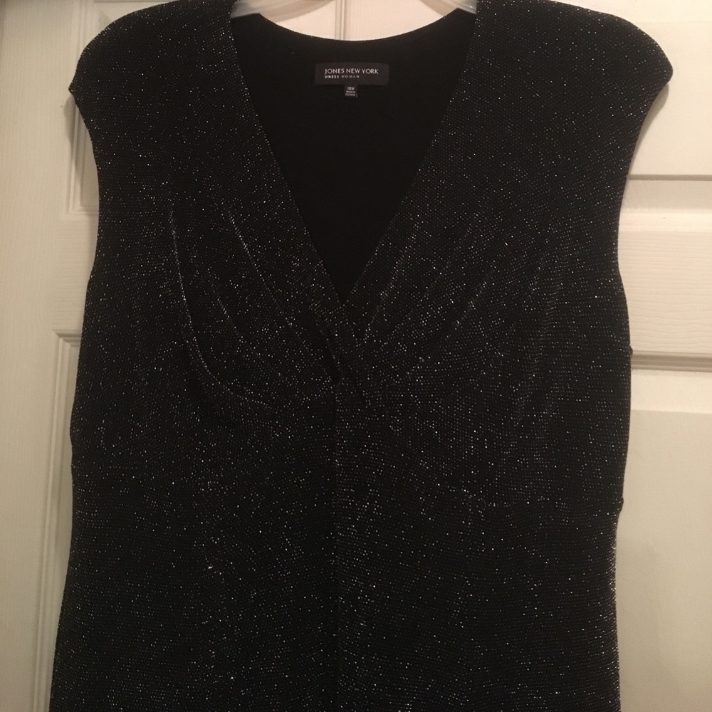 Black shimmery cocktail dress