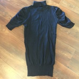 Black short sleeved sweater