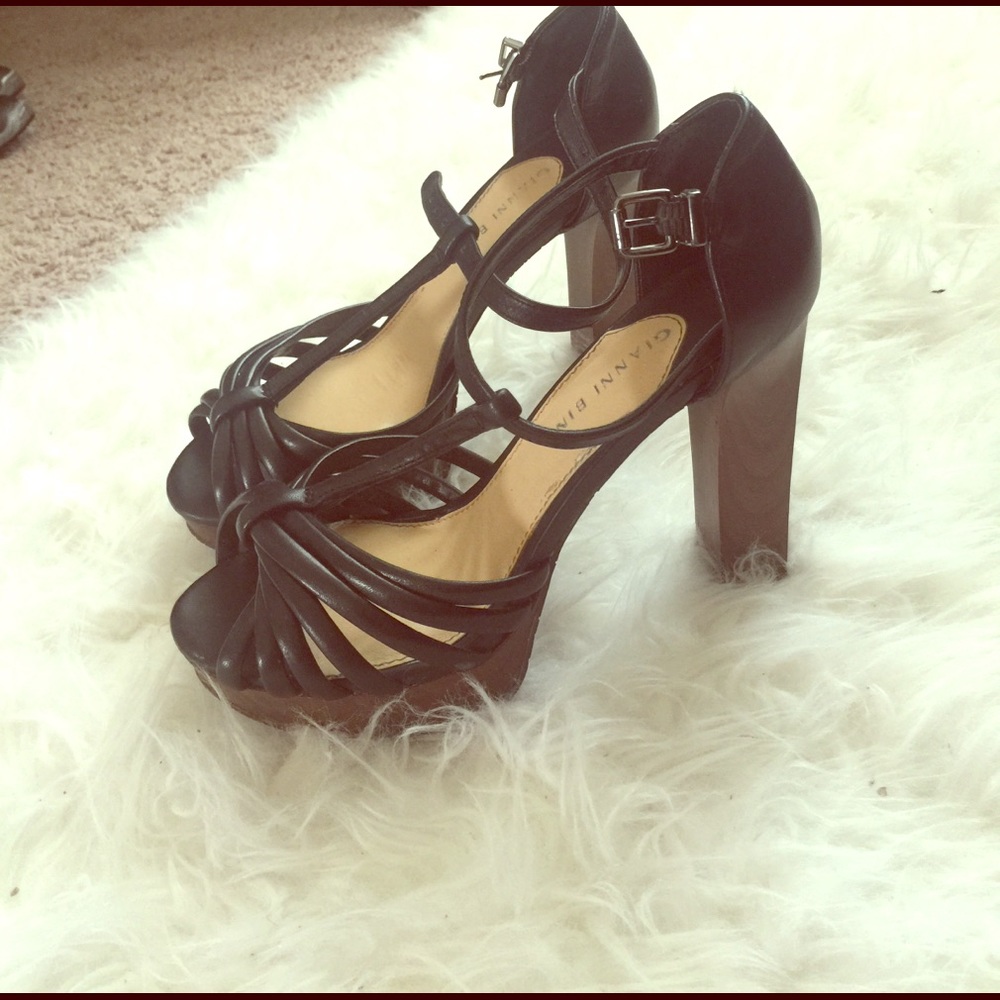 Ankle Tie Chunky Heel