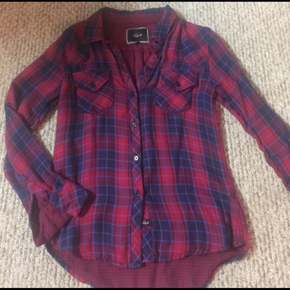 Clearance! Rails Hunter shirt red navy plaid.