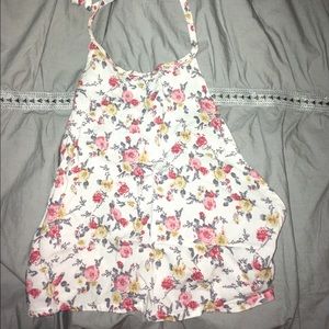 Forever 21 open back halter crop top