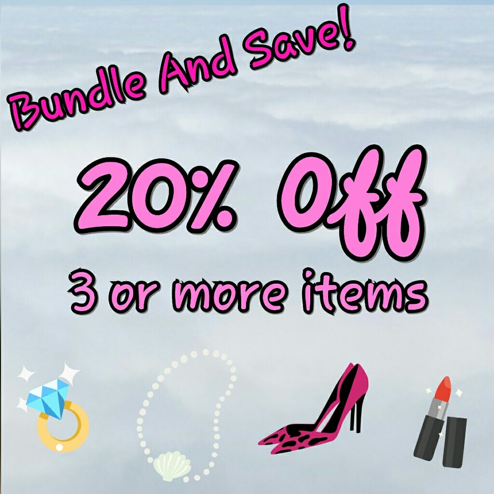BUNDLE DISCOUNT! 3+ 20% OFF
