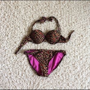 Xhilaration cheetah print bikini