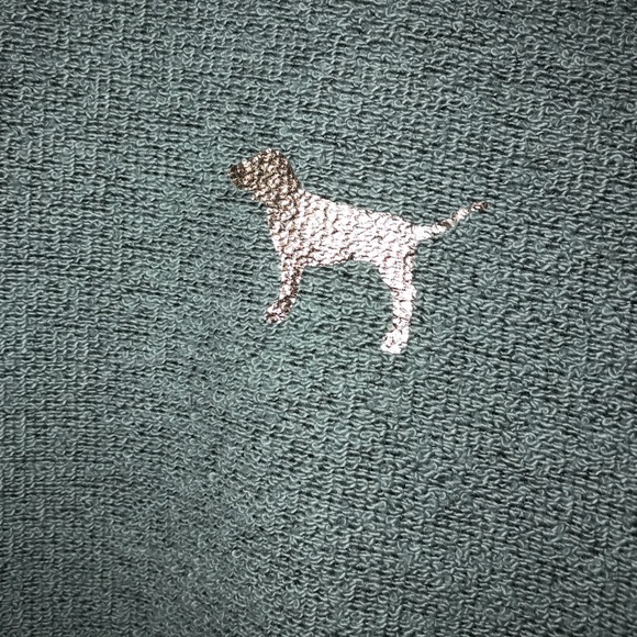 Green Victoria's Secret sweater with silver dog - Picture 2 of 2