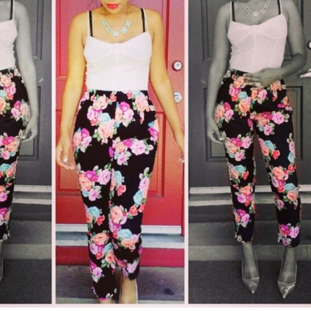 Stylish floral pants