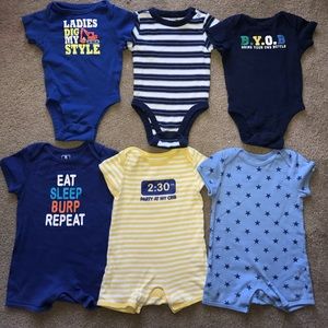 Bundle 6-12m Old Navy Rompers and Onesies