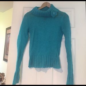 Aqua Turtleneck