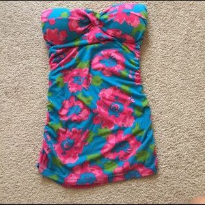 Summer Floral Strapless Shirt