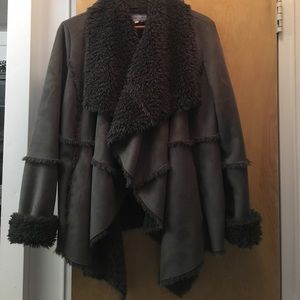 Calvin Klein Fuzzy Sweater Jacket