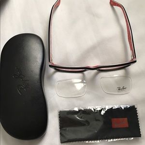RAYBAN 5206 size 140 black/red