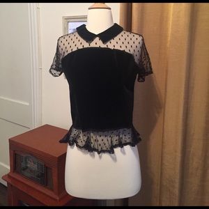 Vintage velvet top