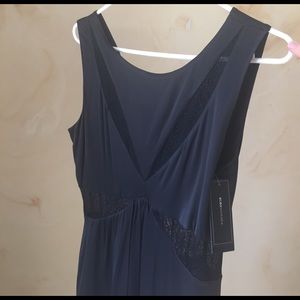 BCBG Max Azria black lace detail dress
