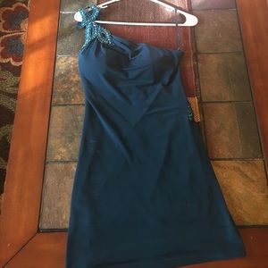 Blue cocktail dress