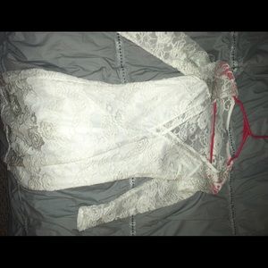 Tobi white lace dress