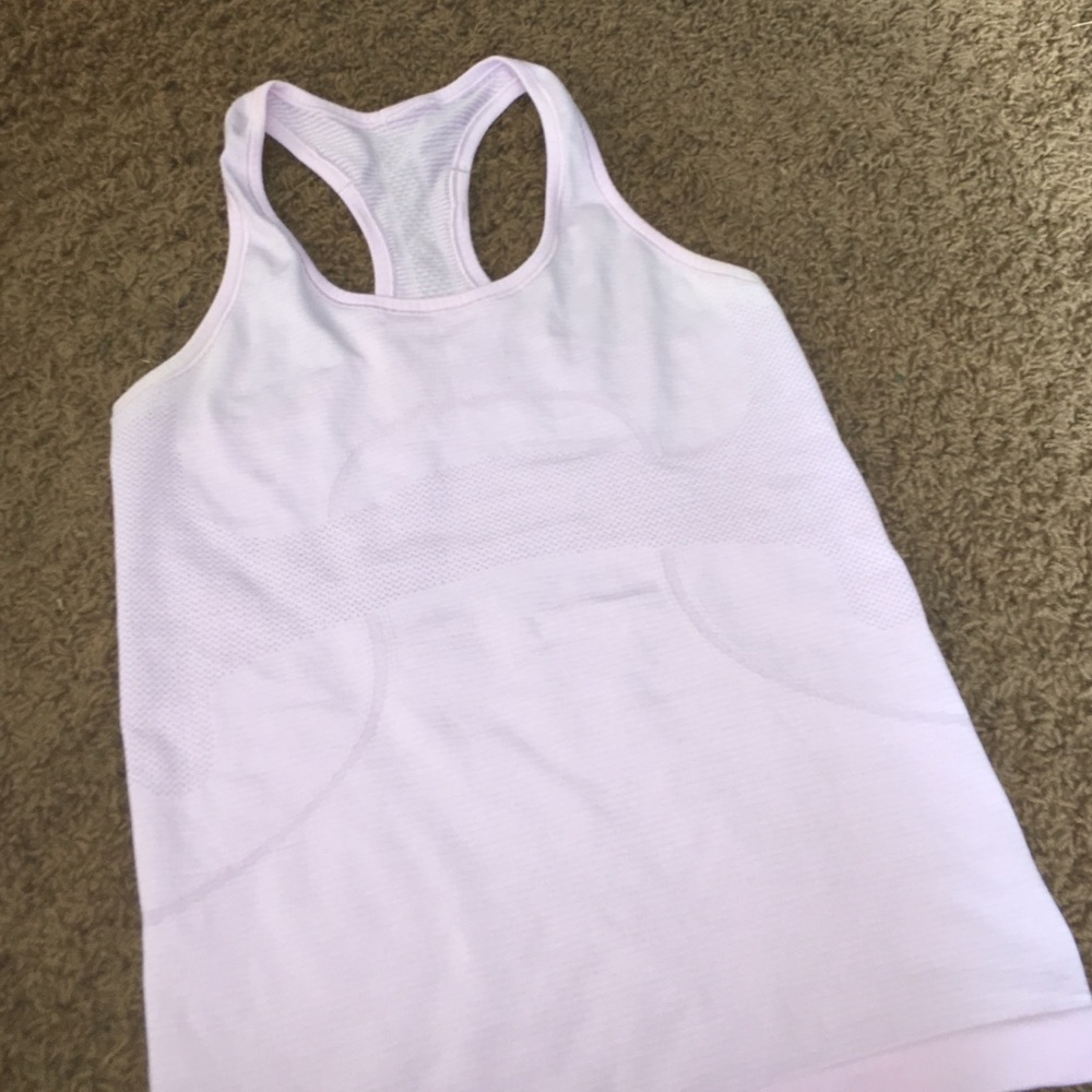 Light lavender lululemon scuba tank
