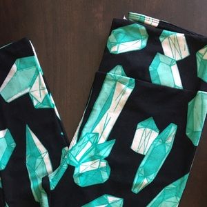 Never worn Lularoe leggings crystals/diamonds