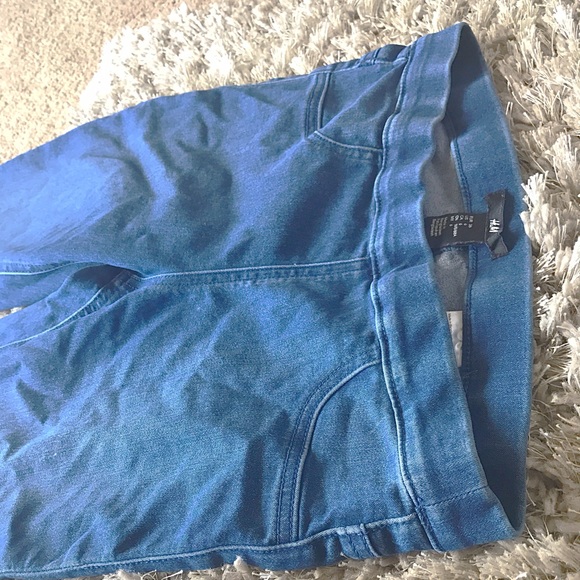 H&M light Ink blue buttonless jeggings - Picture 2 of 4