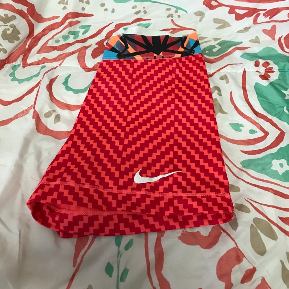 Nike Pro Coral Checkered Spandex