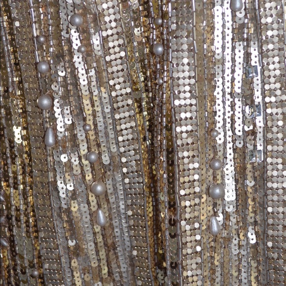 BRAND NEW Sherri Hill Gold Sequin Prom Dress - Picture 5 of 8